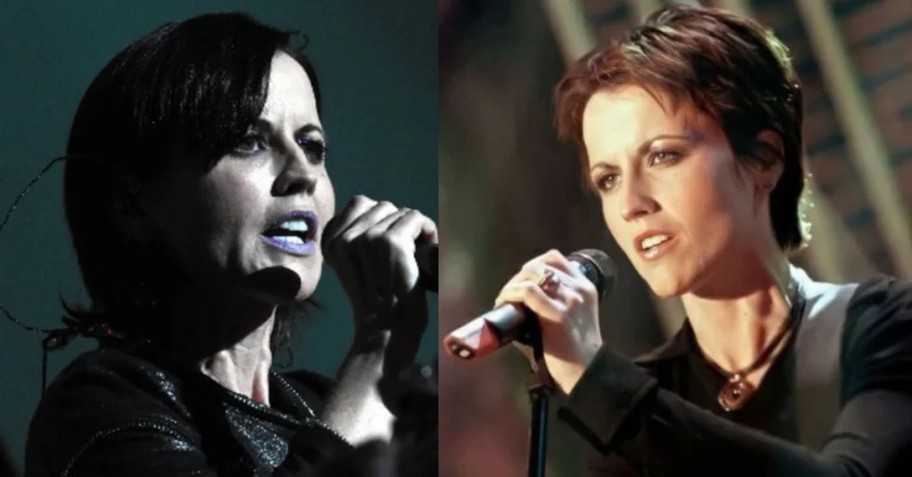 Dolores O'Riordan of The Cranberries performing on stage, mother of Molly Leigh Burton