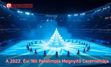 A 2022. évi téli paralimpia megnyitó ceremóniája performers with disabilities on LED floor at Bird's Nest stadium Beijing