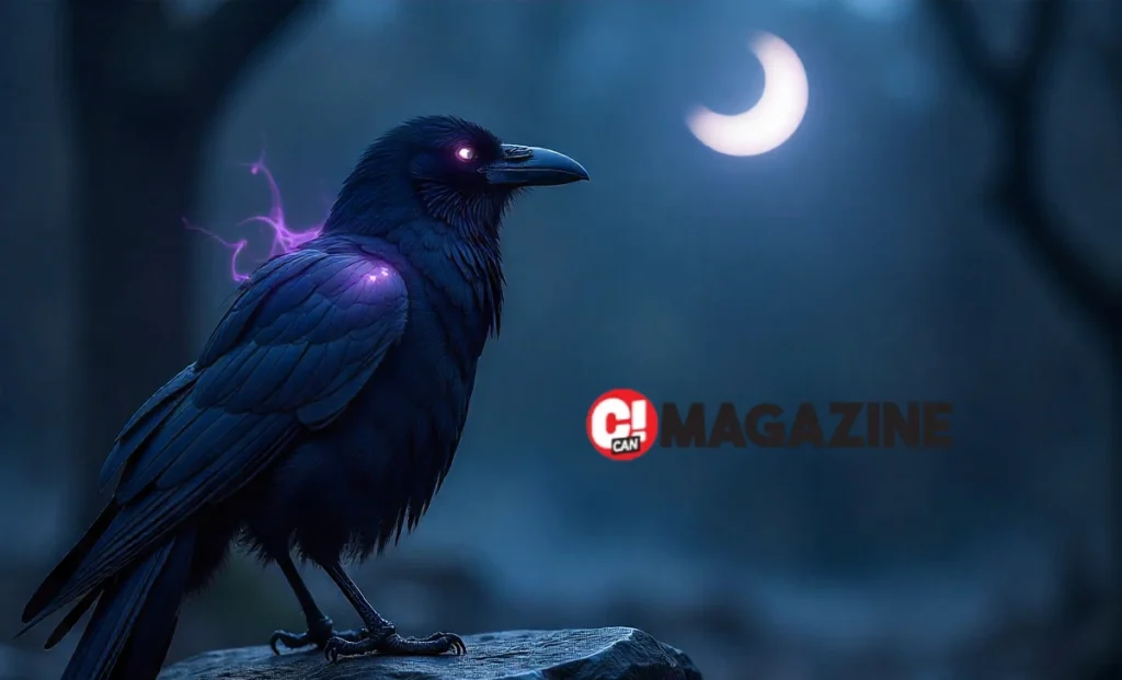 What Is Korpenpelloz? Understanding This Ancient Concept Korpenpelloz mythical raven with glowing feathers on obsidian stone under crescent moon symbolizing ancient Nordic wisdom