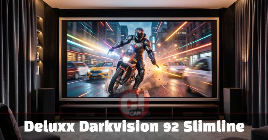 Deluxx Darkvision 92 Slimline: Premium Home Cinema Screen Tech
