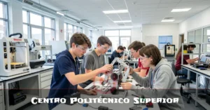 Centro Politécnico Superior: What You Actually Need to Know Centro Politécnico Superior students collaborating on advanced robotics project in professional engineering lab with modern industrial equipment.
