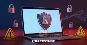 Crackstube: What You Need to Know About This Platform Crackstube online platform security illustration with warning signs malware protection and legitimate alternative websites