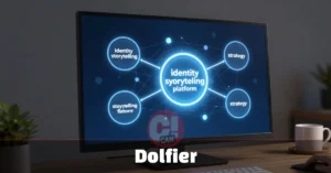 Dolfier Explained: Digital Identity and Strategy Guide Dolfier concept illustration showing digital identity, narrative structure, and cross-platform strategy for online brand building.