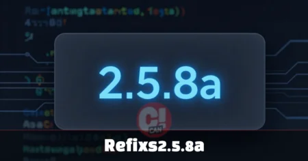 Refixs2.5.8a software patch interface displaying memory optimization and security update confirmation on a technical dashboard.