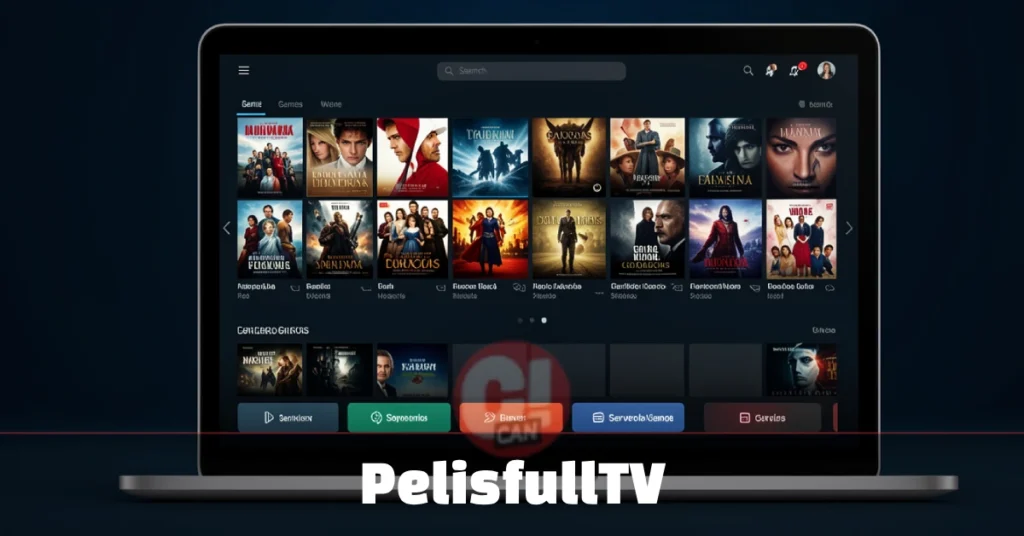 PelisfullTV: Watch Free Movies & TV Shows Online PelisfullTV free online movie streaming platform interface showing Spanish films and TV series