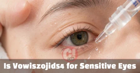 Person applying drops showing is vowiszojid54 for sensitive eyes helping reduce irritation and maintain comfort.
