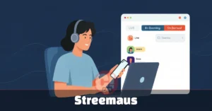 What Is Streemaus? The Streaming Platform Explained streemaus streaming platform interface shown on laptop and smartphone screen
